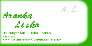 aranka lisko business card